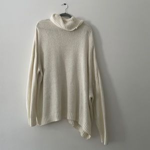 Cream Turtleneck Sweater